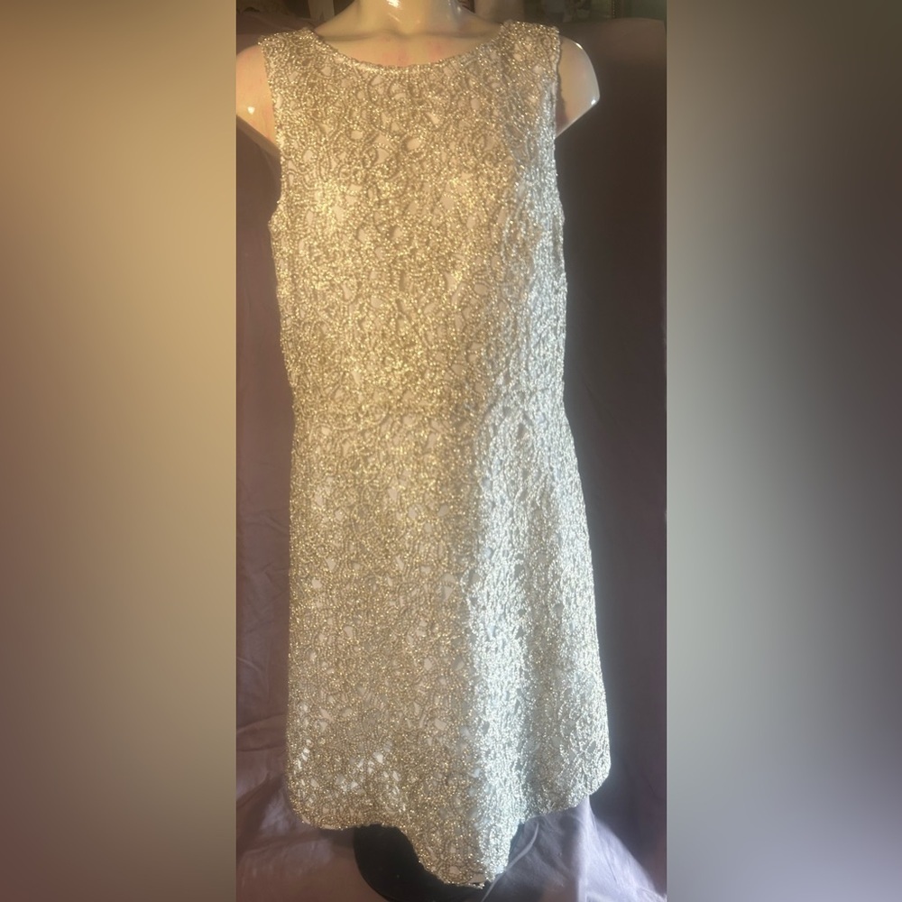 Rsvp Cream Lace Mini Dress